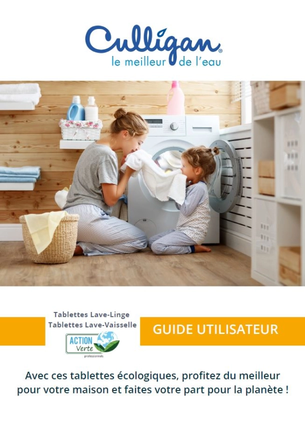 Guide utilisateur Lessive et tablettes lave vaisselle Culligan