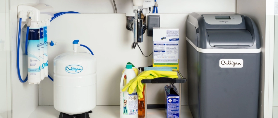 culligan filtre sous évier et adoucisseur d'eau