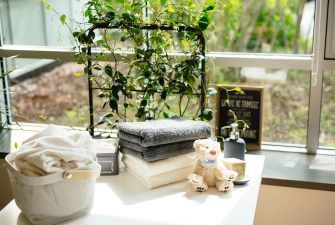 Serviette douces aux couleurs éclatantes